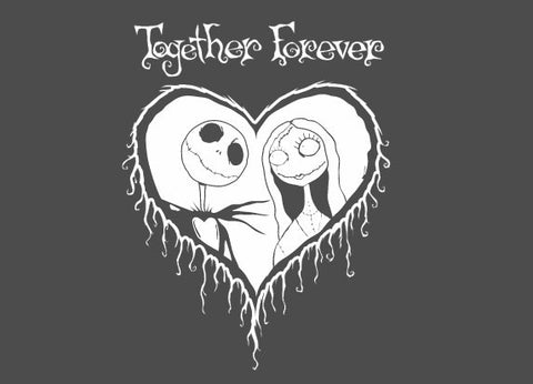 Jack and Sally - Together Forever Decal / Sticker