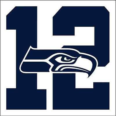Seattle Seahawks 12th Man Die Cut Decal/Sticker