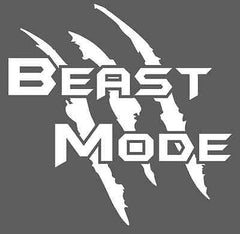 Beast Mode Decal/Sticker - NFL, Fitness, Lifting Various Sizes and Colors